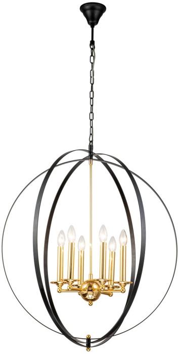 Подвесная люстра ILamp Element 9977-800 GL+BK_IP