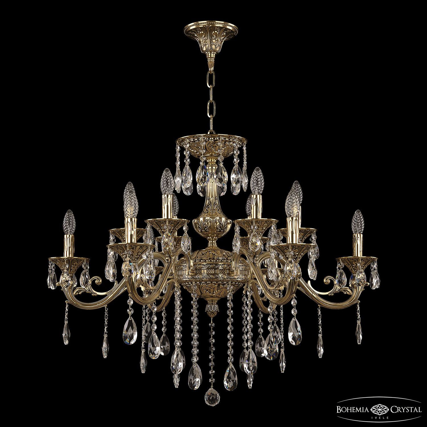 

Хрустальная люстра Bohemia Ivele Crystal 70123/12/320 B GB, 70123/12/320 B GB