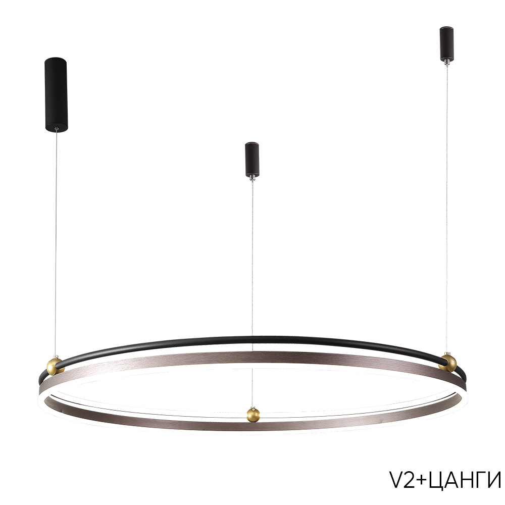 Подвесная люстра Crystallux FERNANDO FERNANDO SP88W LED COFFEE/BLACK_CR