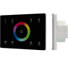 Панель Sens SMART-P83-RGB Black (230V, 4 зоны, 2.4G) ( Arlight 028403_ARL