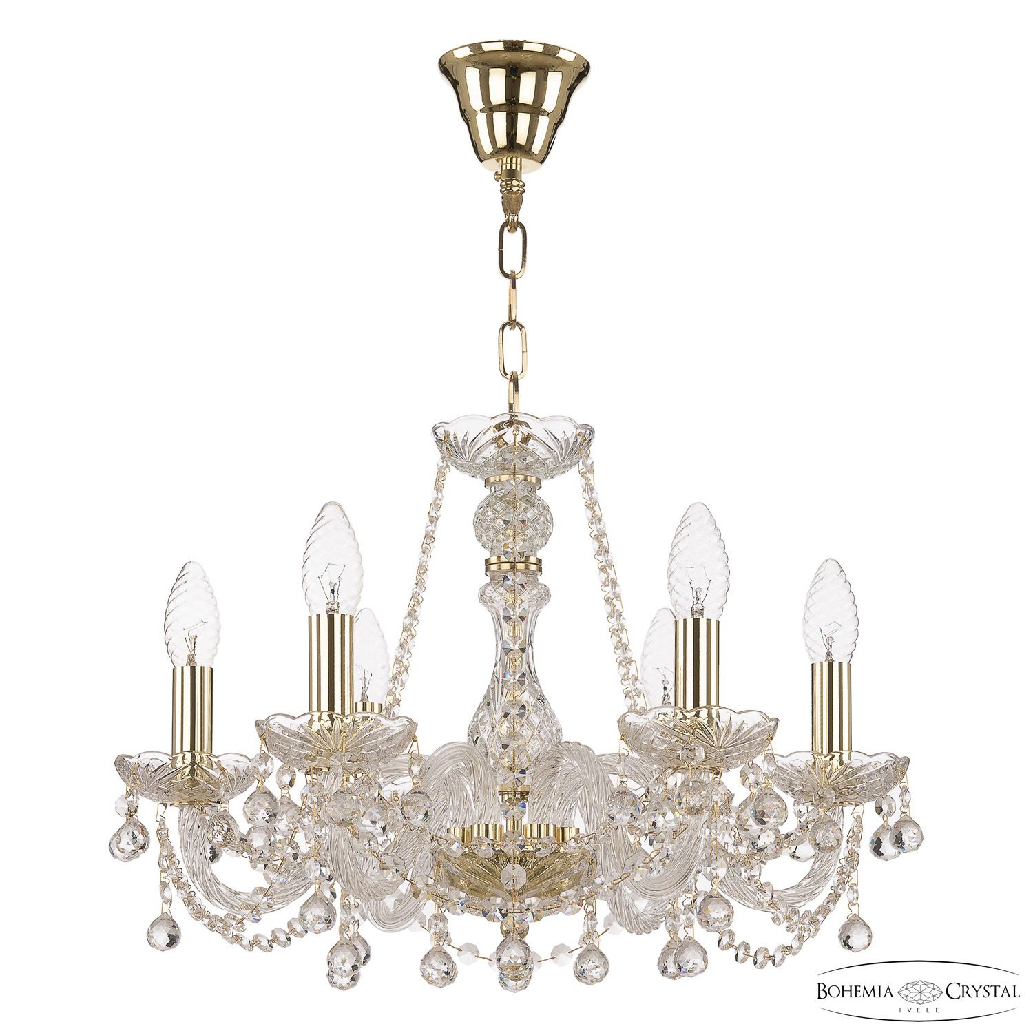 

Хрустальная люстра Bohemia Ivele Crystal 108/6/165 G, 108/6/165 G