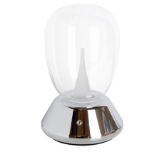 Настольная лампа диммируемая 10W 3000K прозрачный/хром Lightstar 807904_LS