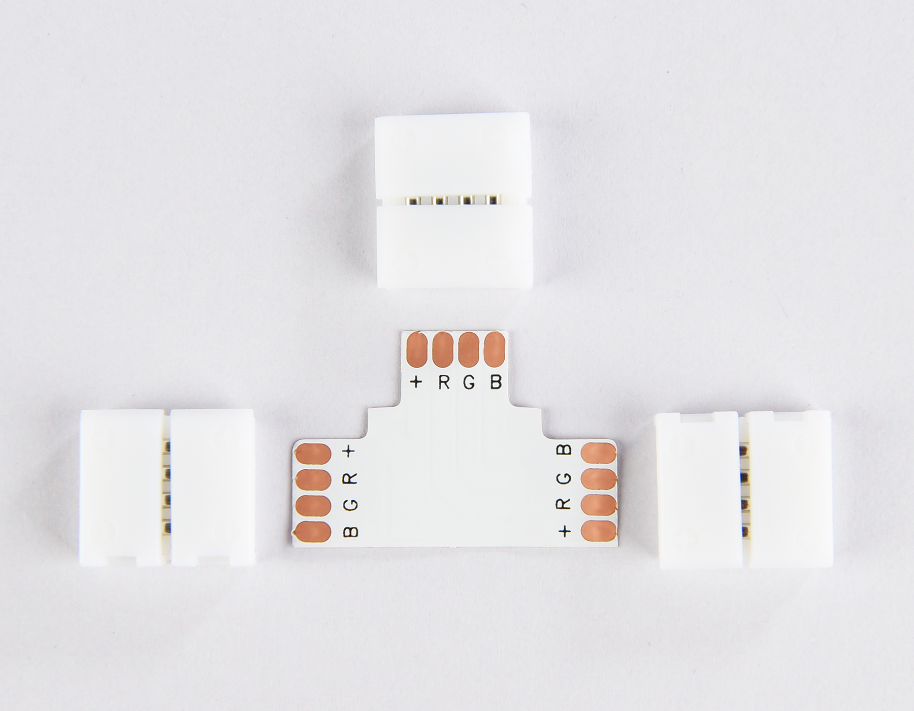 Соединитель T для светодиодной ленты 5050 12/24V Ambrella Light GS GS7001_AMB