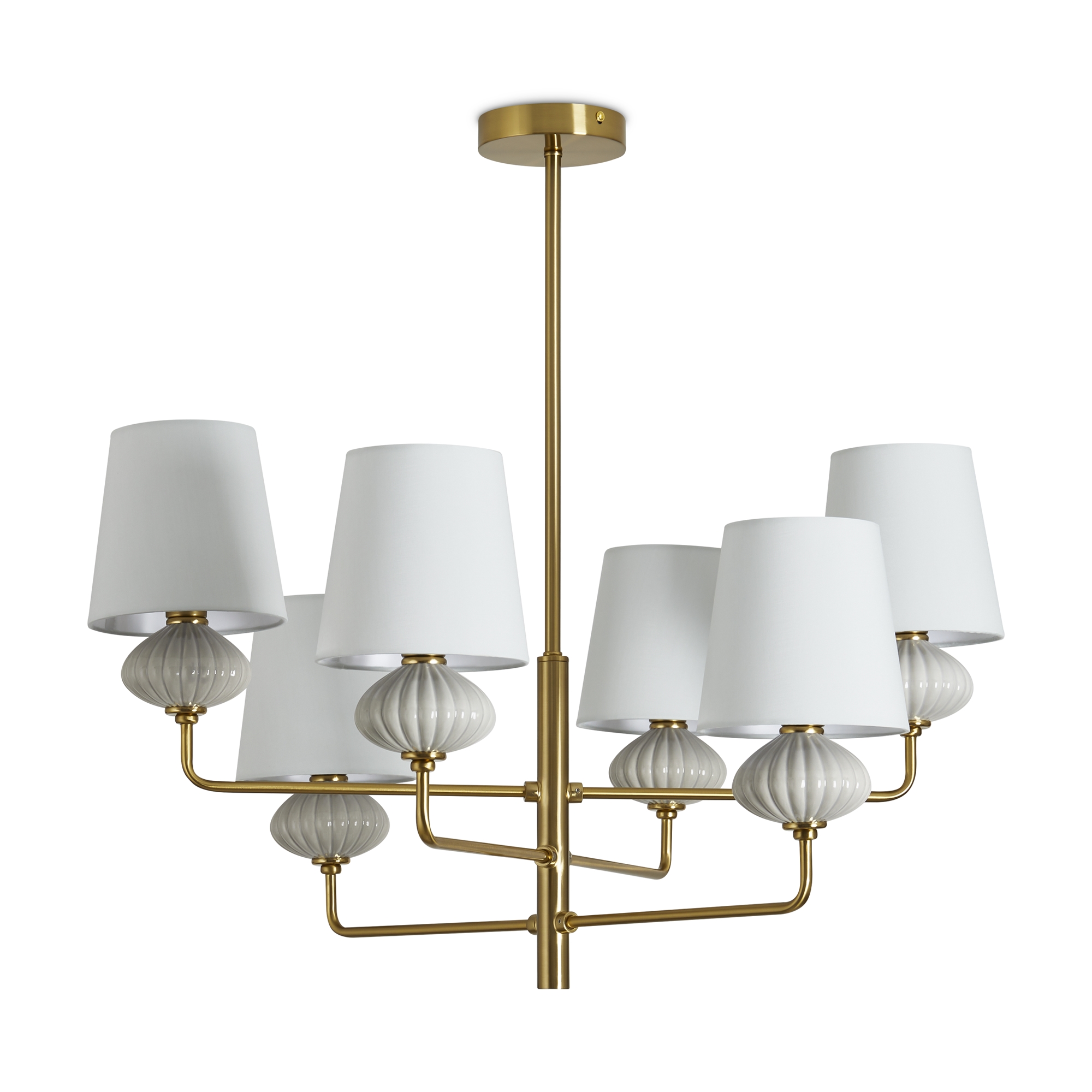 Подвесная люстра на штанге Freya Ceramics FR2029PL-06BS_MY