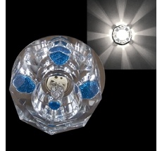 Точечный светильник круглый Sneha 7091/H G9 CR+BL_SN