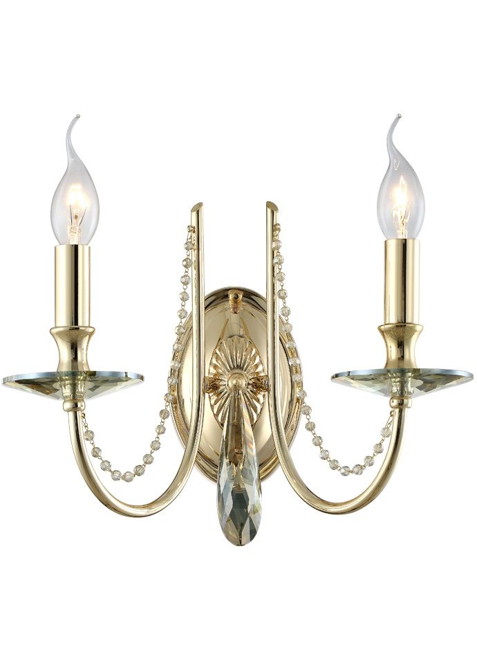 Бра Crystallux VICTORIA VICTORIA AP2 GOLD/AMBER_CR
