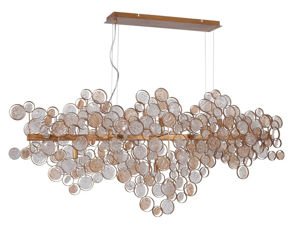 Подвесная люстра Crystallux DESEO DESEO SP15 L1400 GOLD_CR