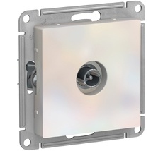 ТВ-розетка встраиваемая проходная (жемчужный) Systeme Electric ATN000491