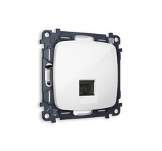 Телефонная розетка OMEGA RJ-11(4P4C) с защитной шторкой QUANT Ambrella Volt MO112030_AMB