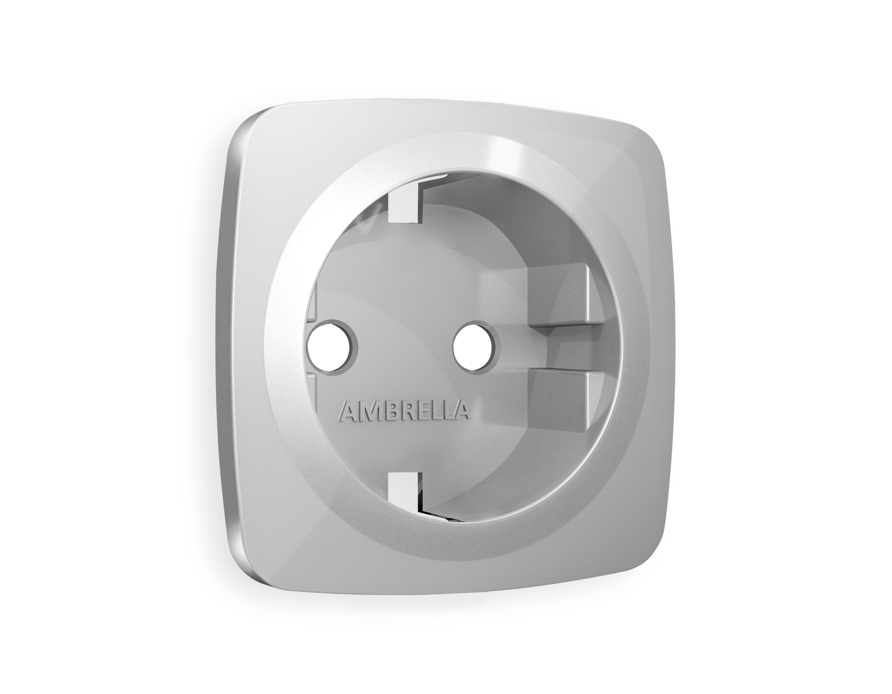 Лицевая панель для электрической розетки с заземлением QUANT Ambrella Volt OMEGA OP4060_AMB