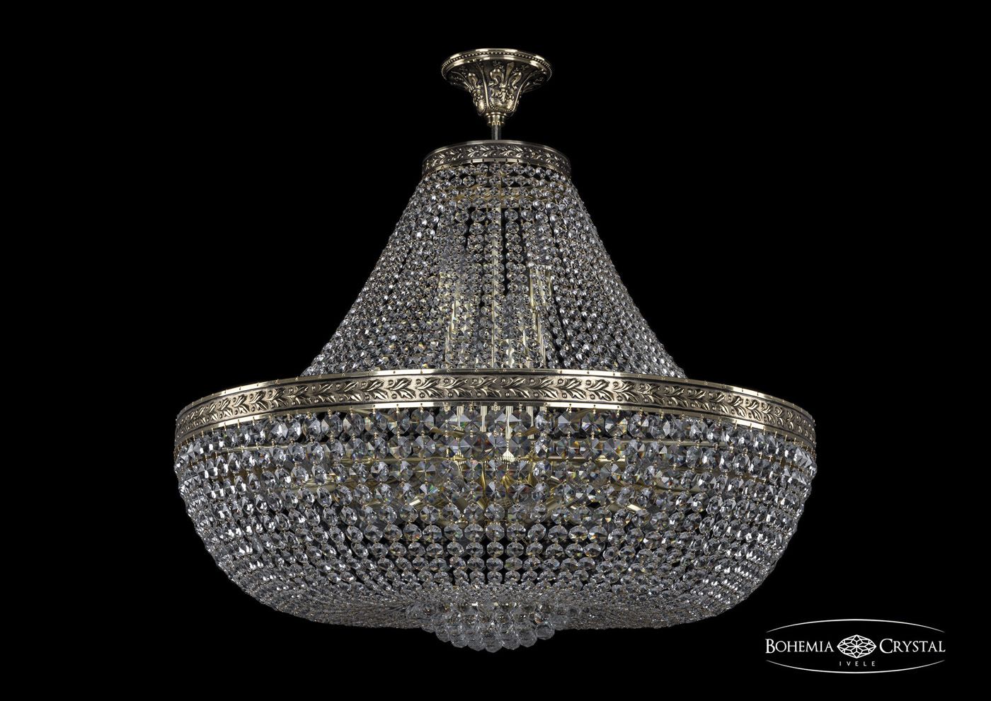

Хрустальная люстра Bohemia Ivele 19281/H1/80IV GB, 19281/H1/80IV GB