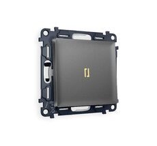 Выключатель одноклавишный с подсветкой Ambrella Volt ALFA QUANT MA652010_AMB