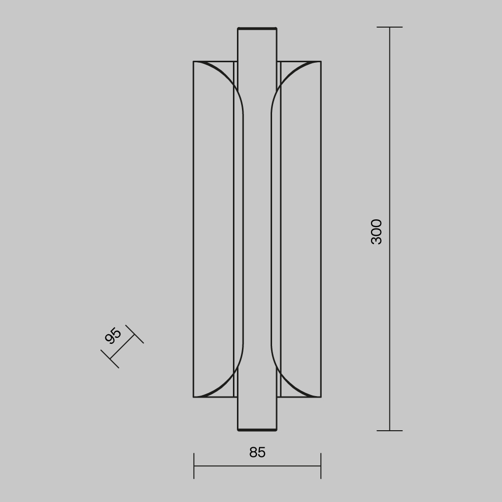 Настенный светильник Maytoni Interstellar MOD309WL-L4GR4K_MY