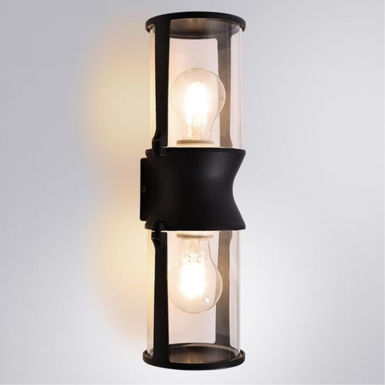Уличный настенный светильник Artelamp MINCHIR A8306AL-2BK