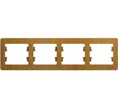 Рамка на 4 поста (дуб) Systeme Electric GSL000504