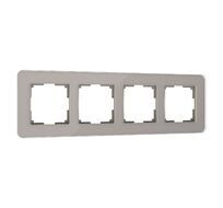 Рамка из стекла на 4 поста Elite дымчатый Werkel a057877_WR