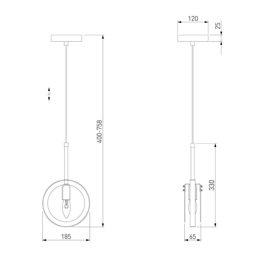 Подвесной светильник Eurosvet со стеклянным плафоном Gallo a052350_EU