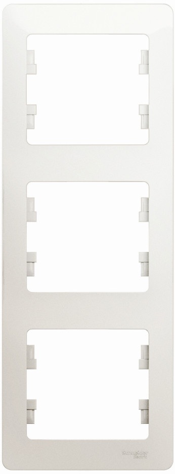 Рамка на 3 поста (перламутровый) Systeme Electric GSL000607