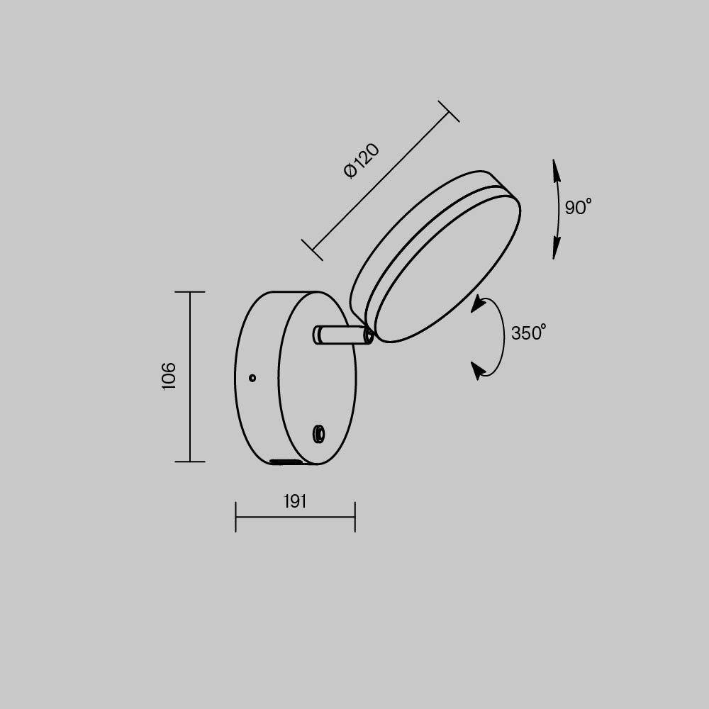 Бра Maytoni Fad MOD070WL-L8B3K_MY