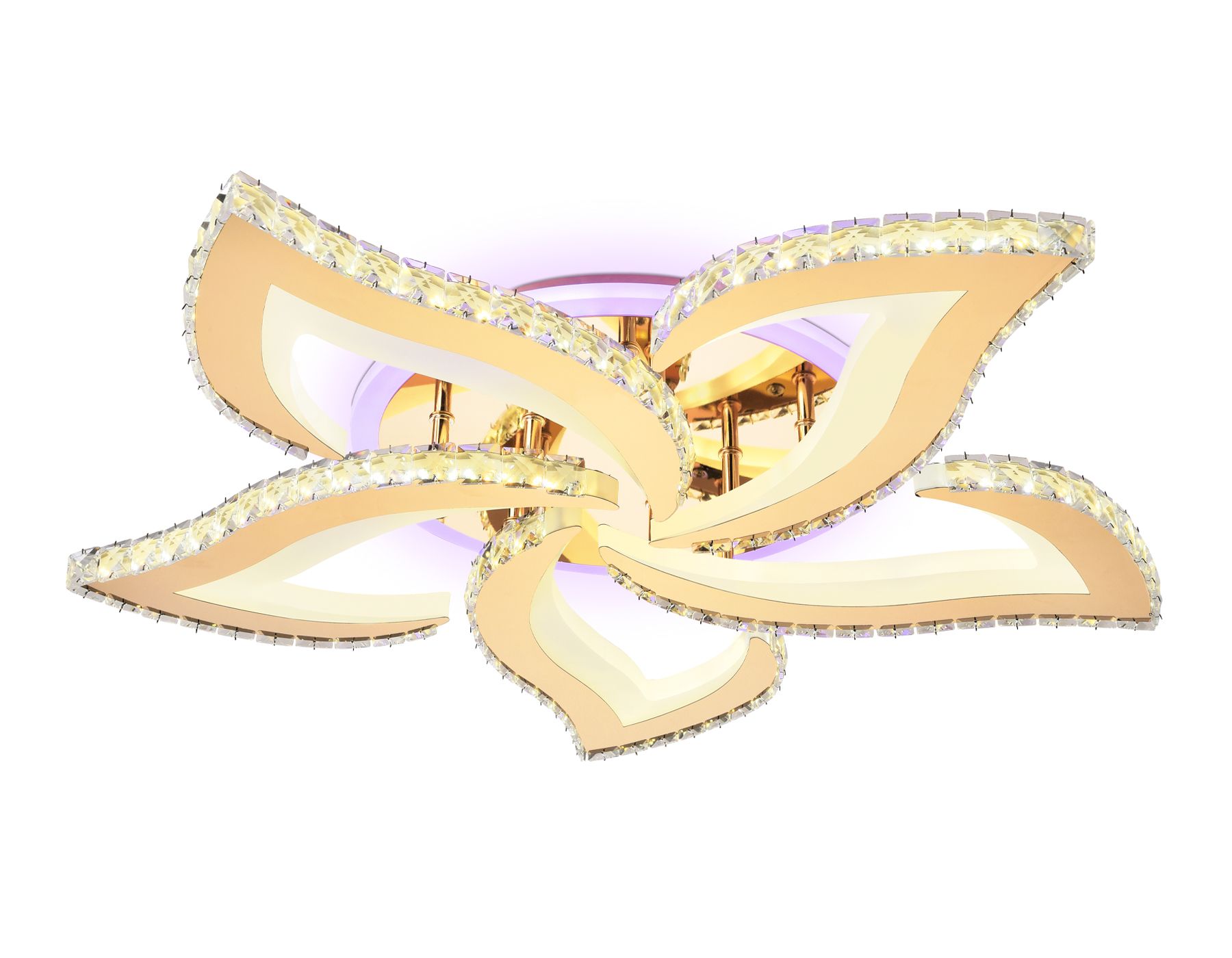 Потолочная люстра Ambrella light с пультом Ice FA1724_AMB