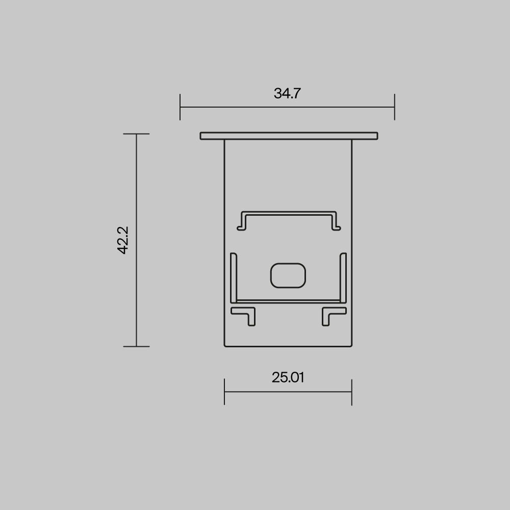 Комплект заглушек (для профиля 35?42) 2 шт Mayton 642054_MY