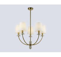 Люстра на штанге с абажурами и мрамором Ambrella Light HIGH LIGHT Ceramo Classic LH75351_AMB