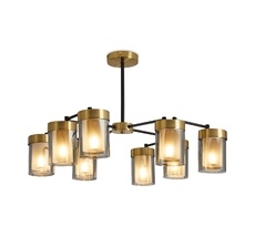 Подвесная люстра на штанге Freya Lora FR5432PL-08BBS_MY