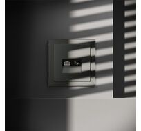 Розетка телевизионная встраиваемая VOLTUM S70 TV+RJ45 VLS060706