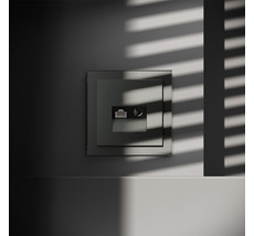 Розетка телевизионная встраиваемая VOLTUM S70 TV+RJ45 VLS060706