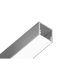 Алюминиевый профиль накладной 10*10 для светодиодной ленты до 8мм Ambrella Light ILLUMINATION GP1650AL_AMB