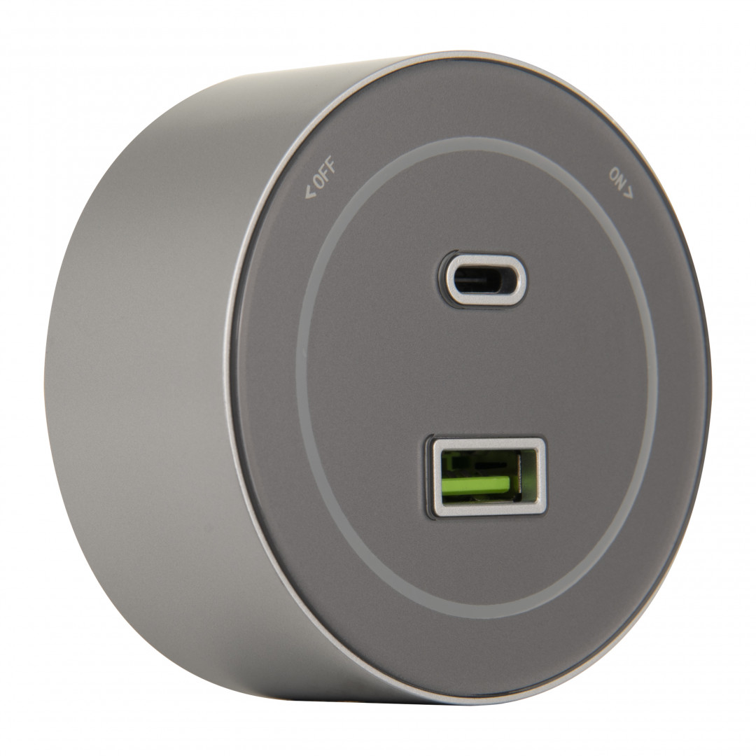 Трековая розетка Arte Milano track-sockets 399732TS/USB-Type-C Silver