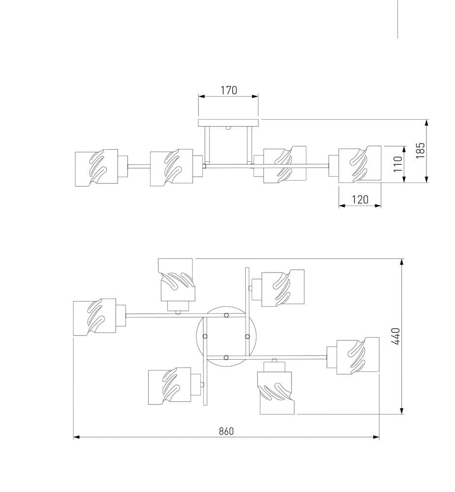 Потолочная люстра Eurosvet Hilari a047332_EU