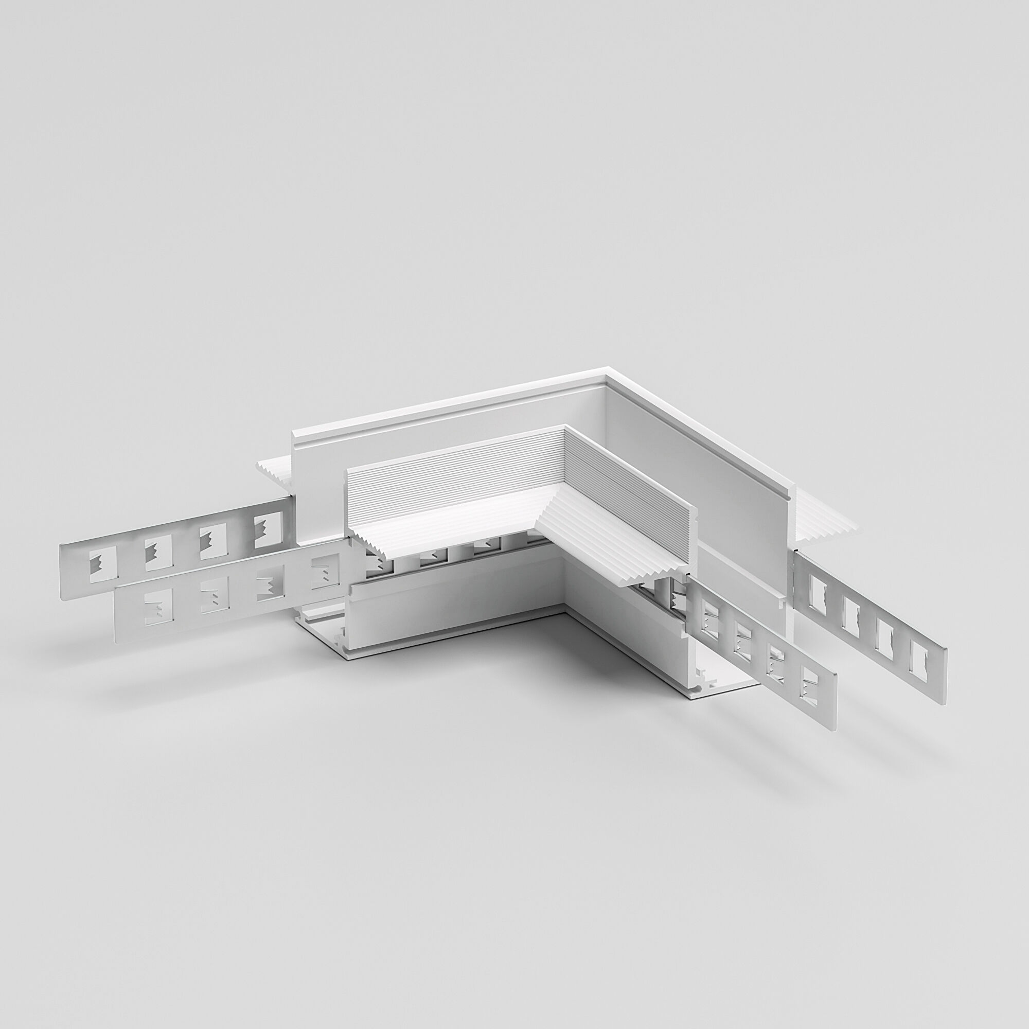Коннектор угловой для встраиваемого шинопровода под ГКЛ 12,5мм Elektrostandard Slim Magnetic a067501_ES