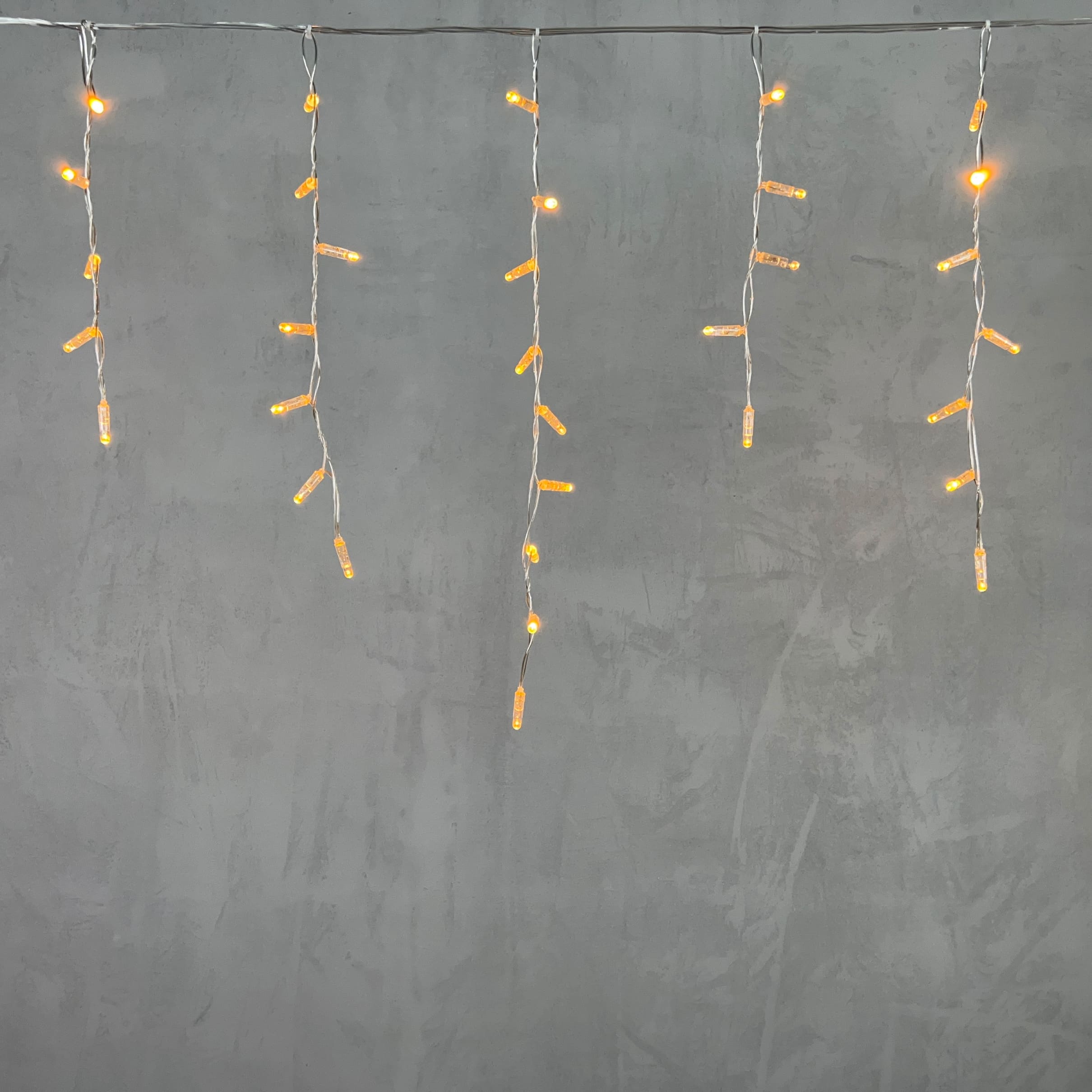 Гирлянда LTC Бахрома с Колпачком 4,9 x 0,5 м Жёлтая 220В, 189 LED PIL189CAP-10-2Y