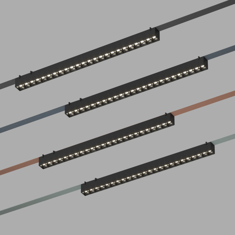 Трековый светильник Denkirs BELTY GRILL DK5672-BK