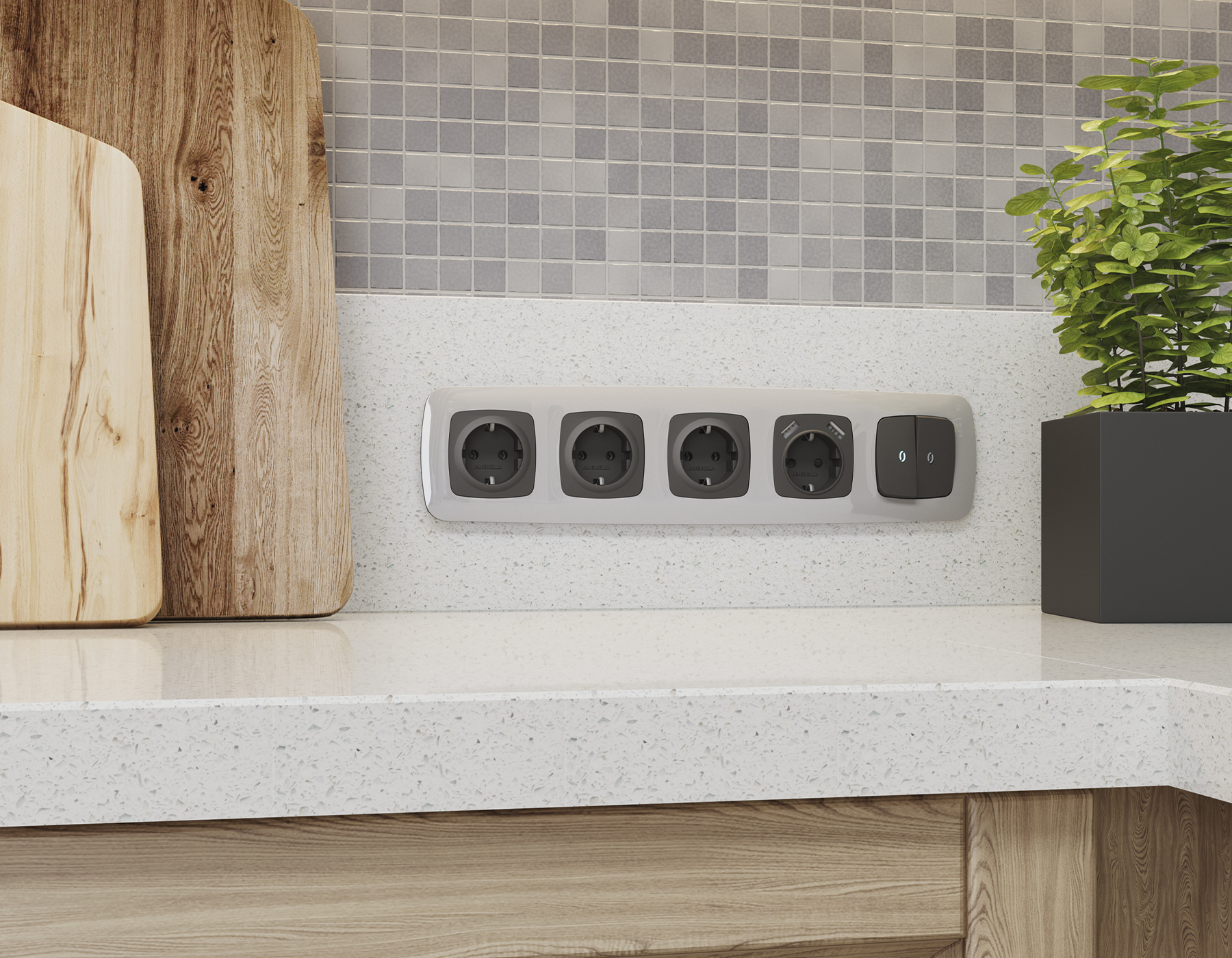 Рамка Ambrella Volt OMEGA Ecta OF140403_AMB