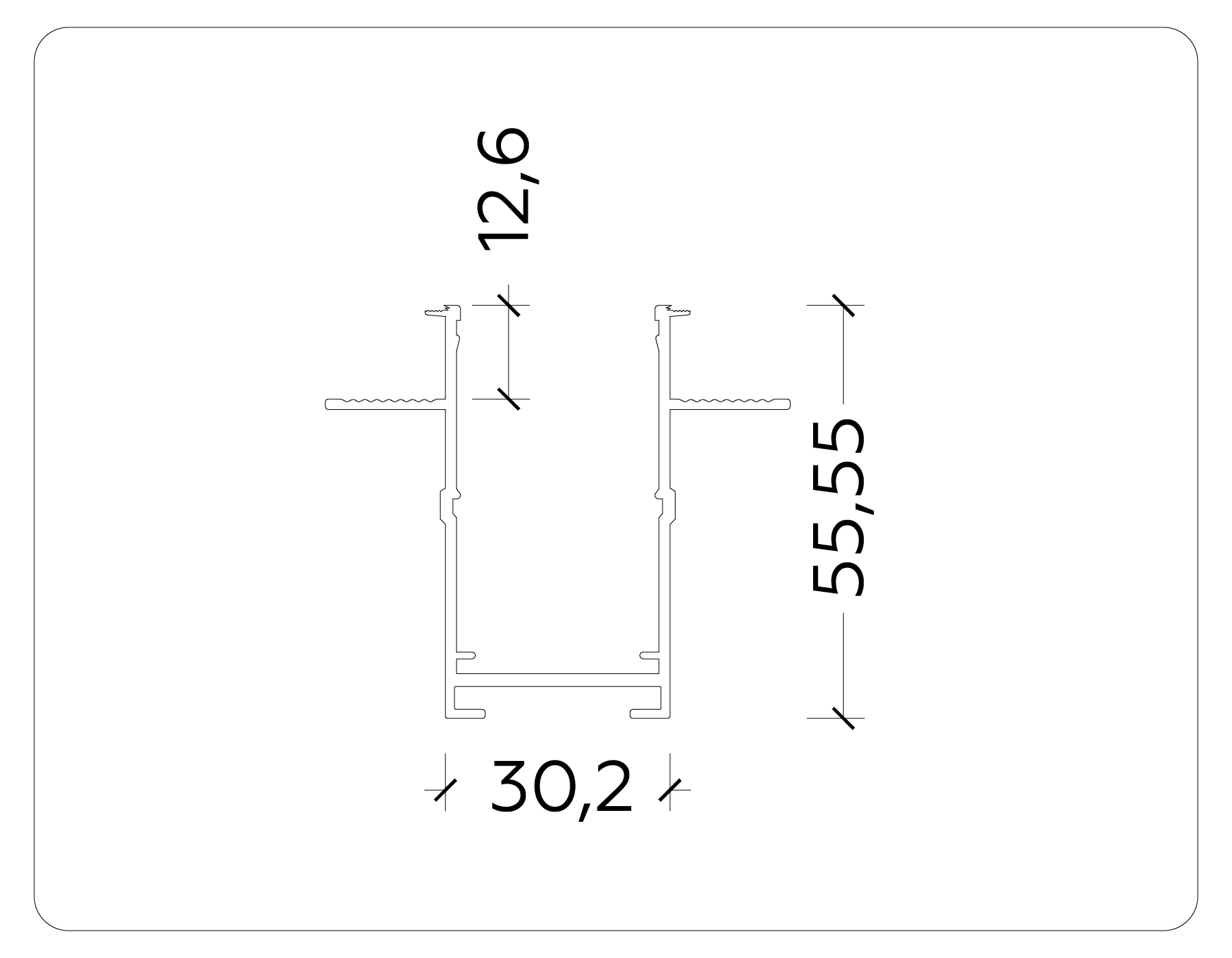 Шинопровод встраиваемый под ГКЛ Ambrella Light Magnetic GL1010_AMB