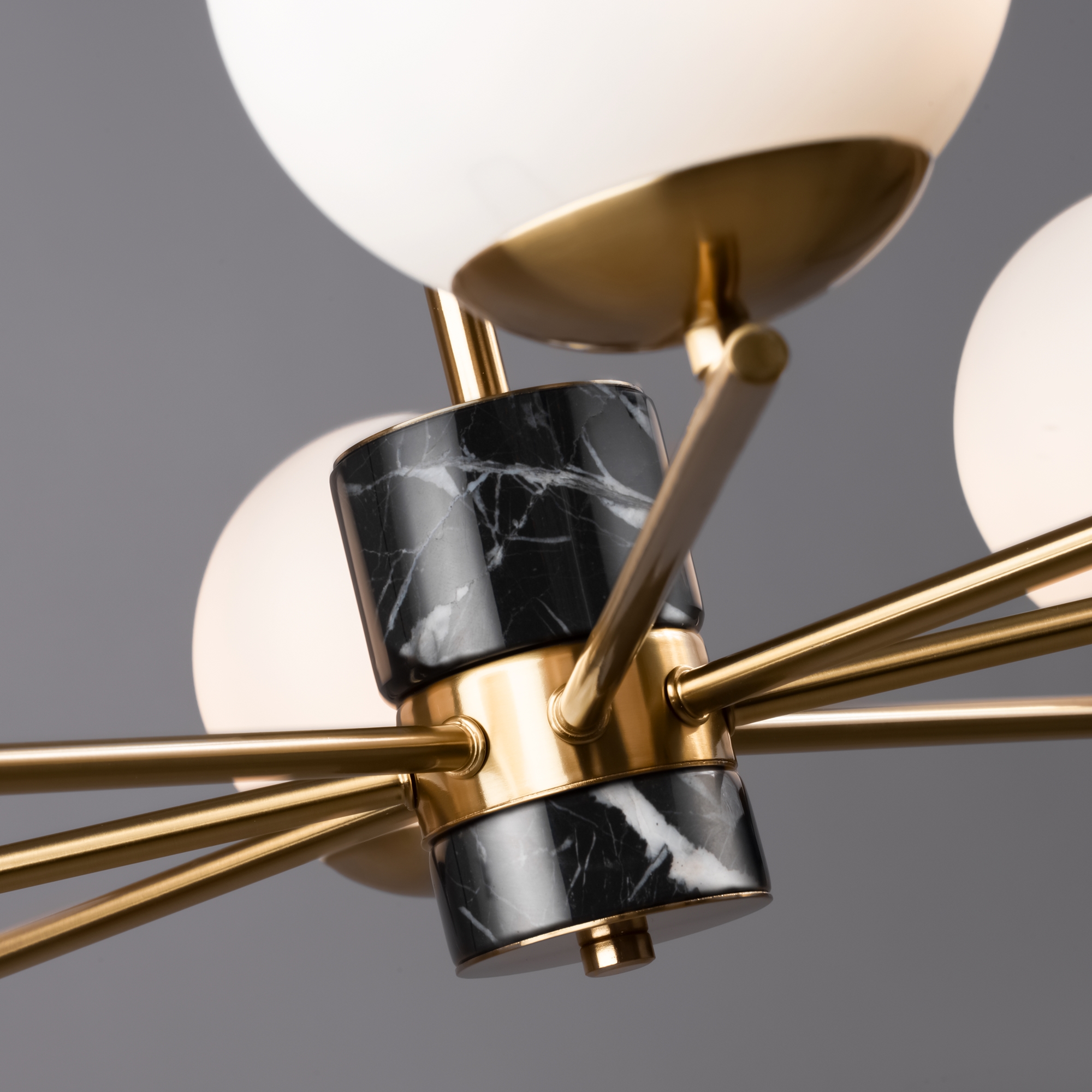 Подвесная люстра Freya на штанге Marble FR5230PL-08BS_MY