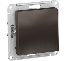 Выключатель встраиваемый с самовозвратом одноклавишный (мокко) Systeme Electric ATN000615