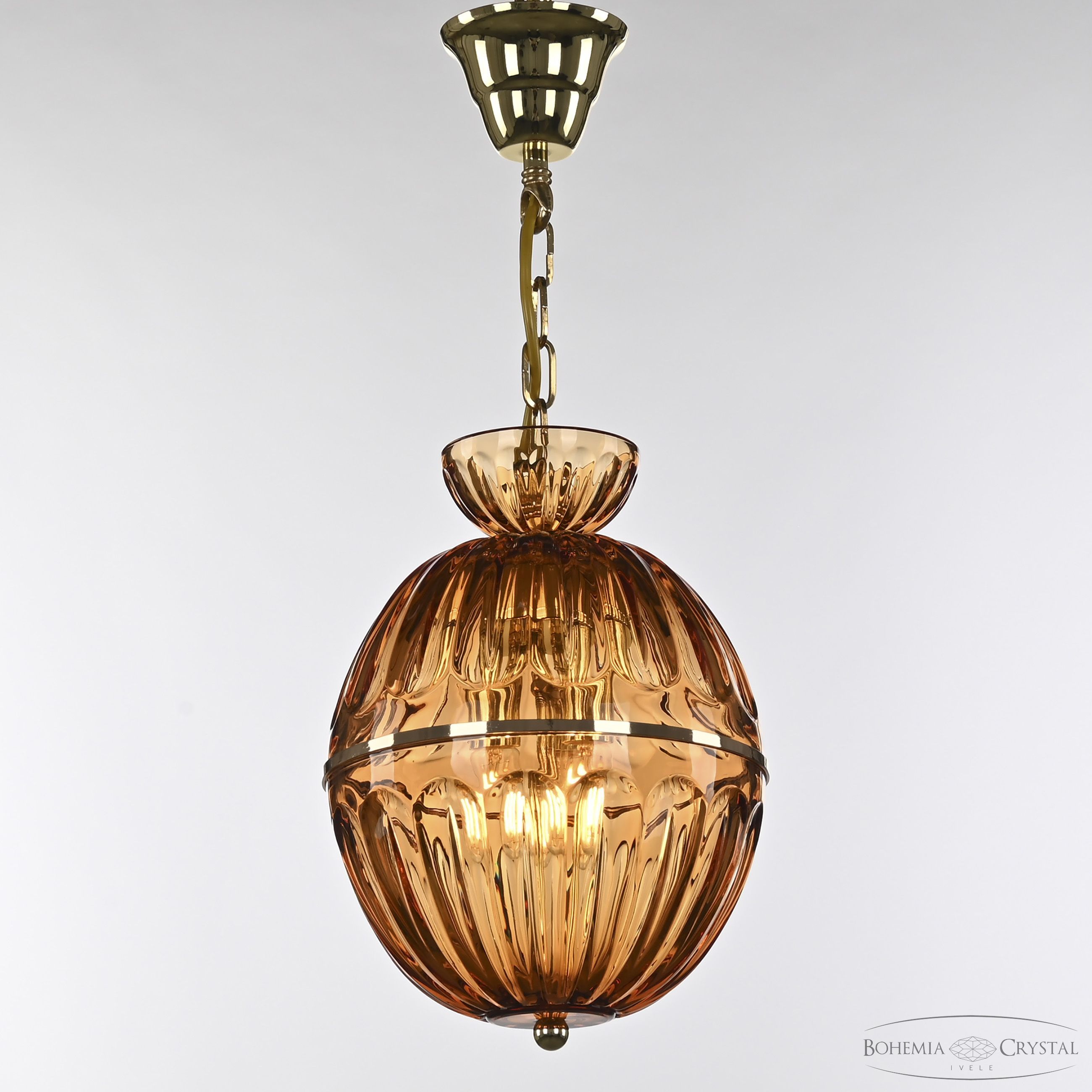 Подвесной светильник Bohemia Ivele Crystal 5480/22 G Amber/M-1H_BI