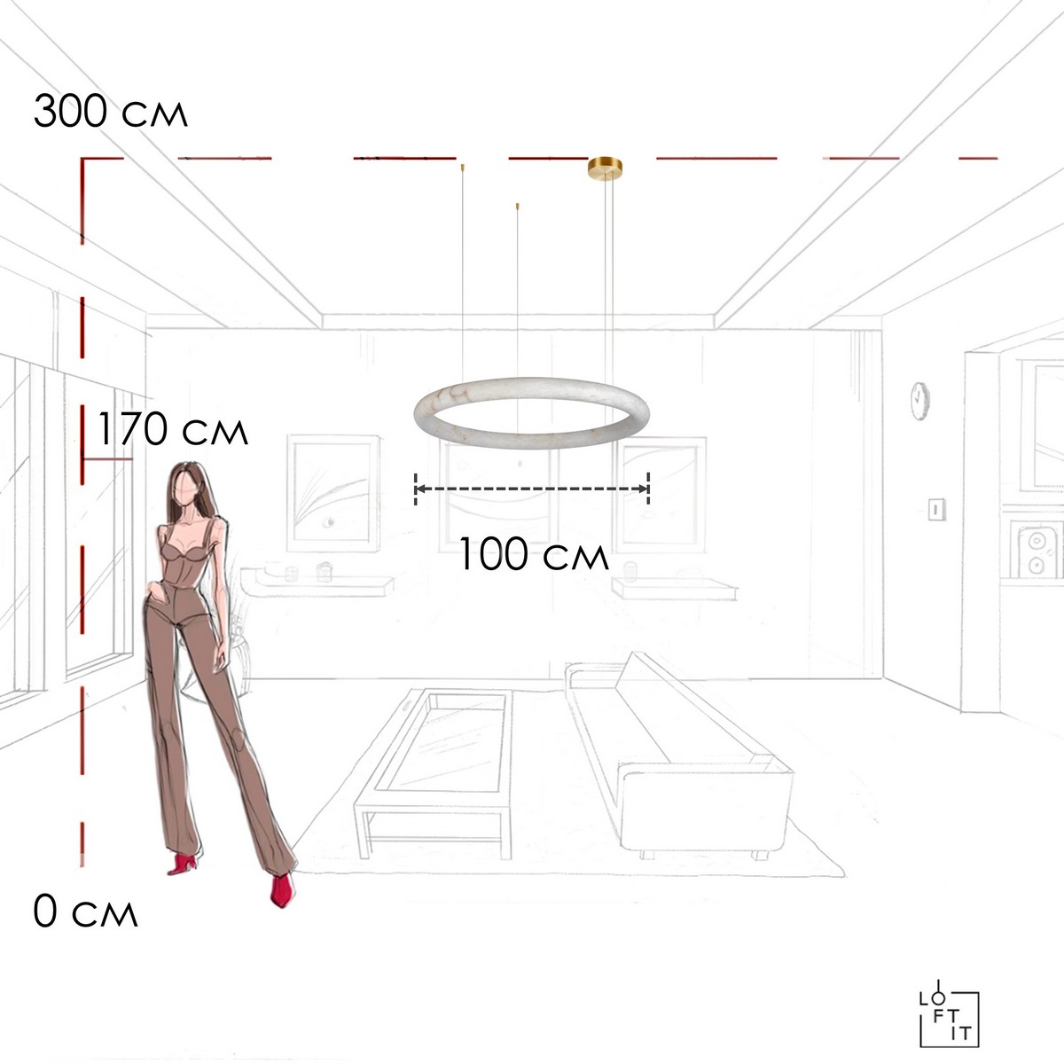 Подвесной светильник LOFT IT Oslo 10407/1000_LF