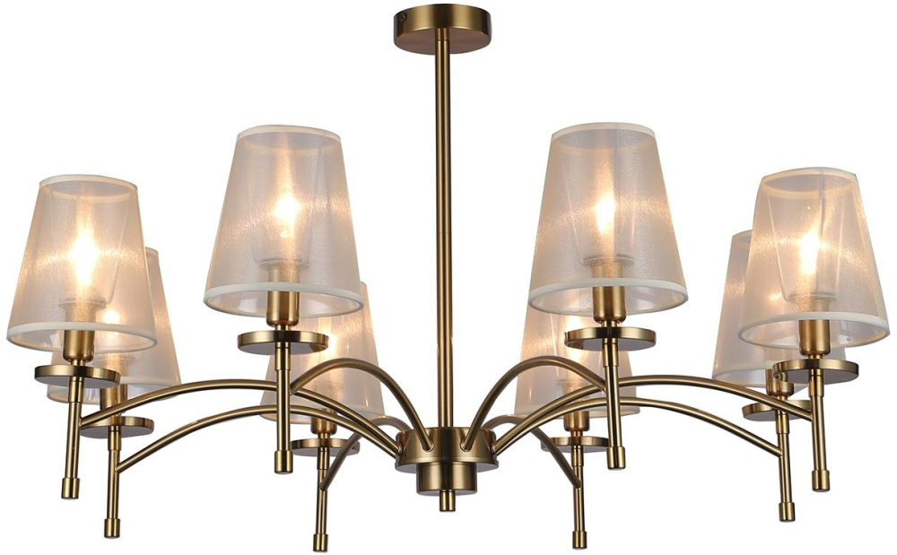 Потолочная люстра на штанге 694/8PL E14*40W Escada 694/8PL Gold_ESC