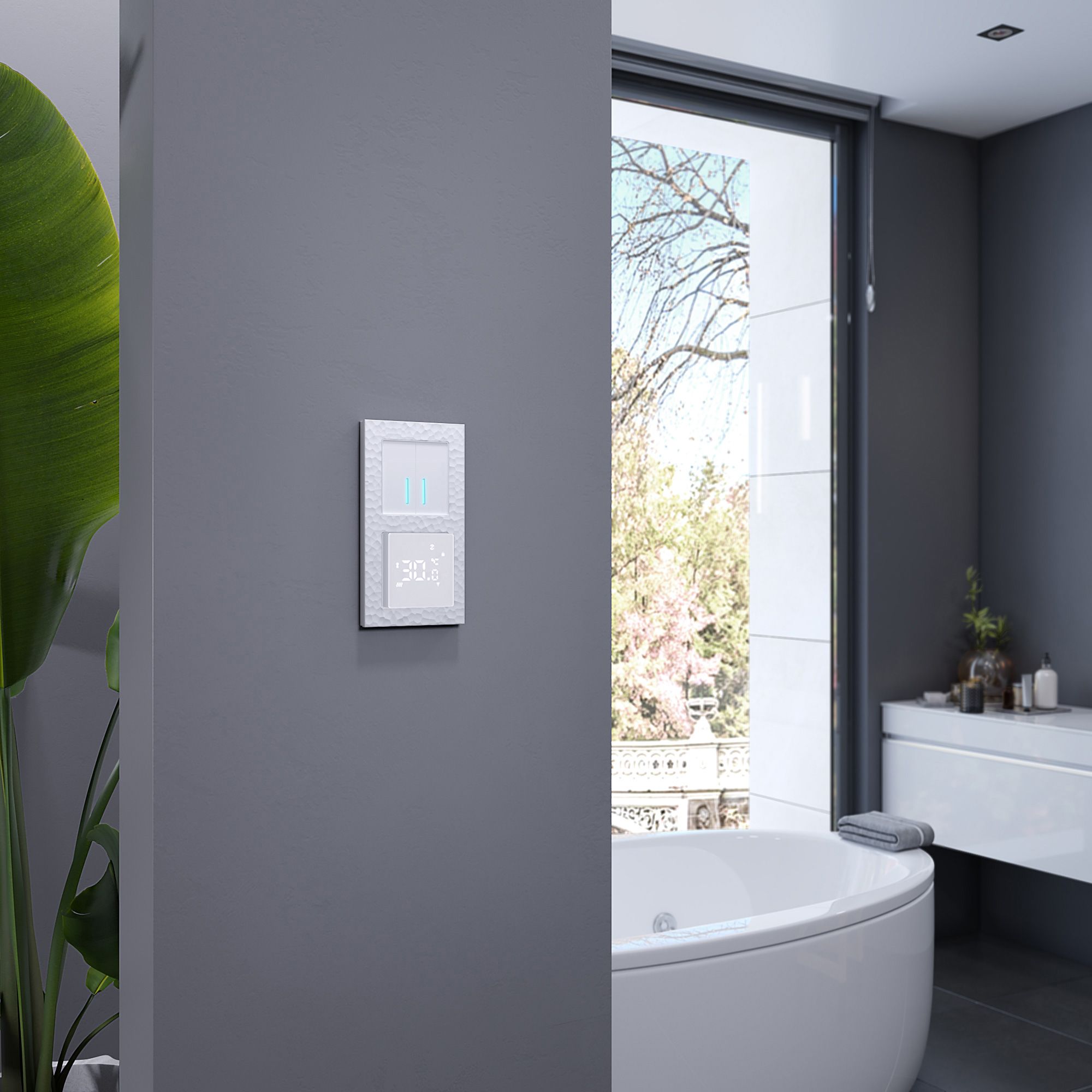 Сенсорный терморегулятор  для теплого пола Умный дом (белый) Werkel a056497_WR