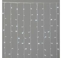 Гирлянда Занавес Облегченный 2 x 1 м Белый 220В, 200 LED, Провод Прозрачный ПВХ, IP54 LTC PCL200NOT-10-2W