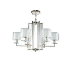 Подвесная люстра Crystallux NICOLAS NICOLAS SP-PL6 NICKEL/WHITE_CR