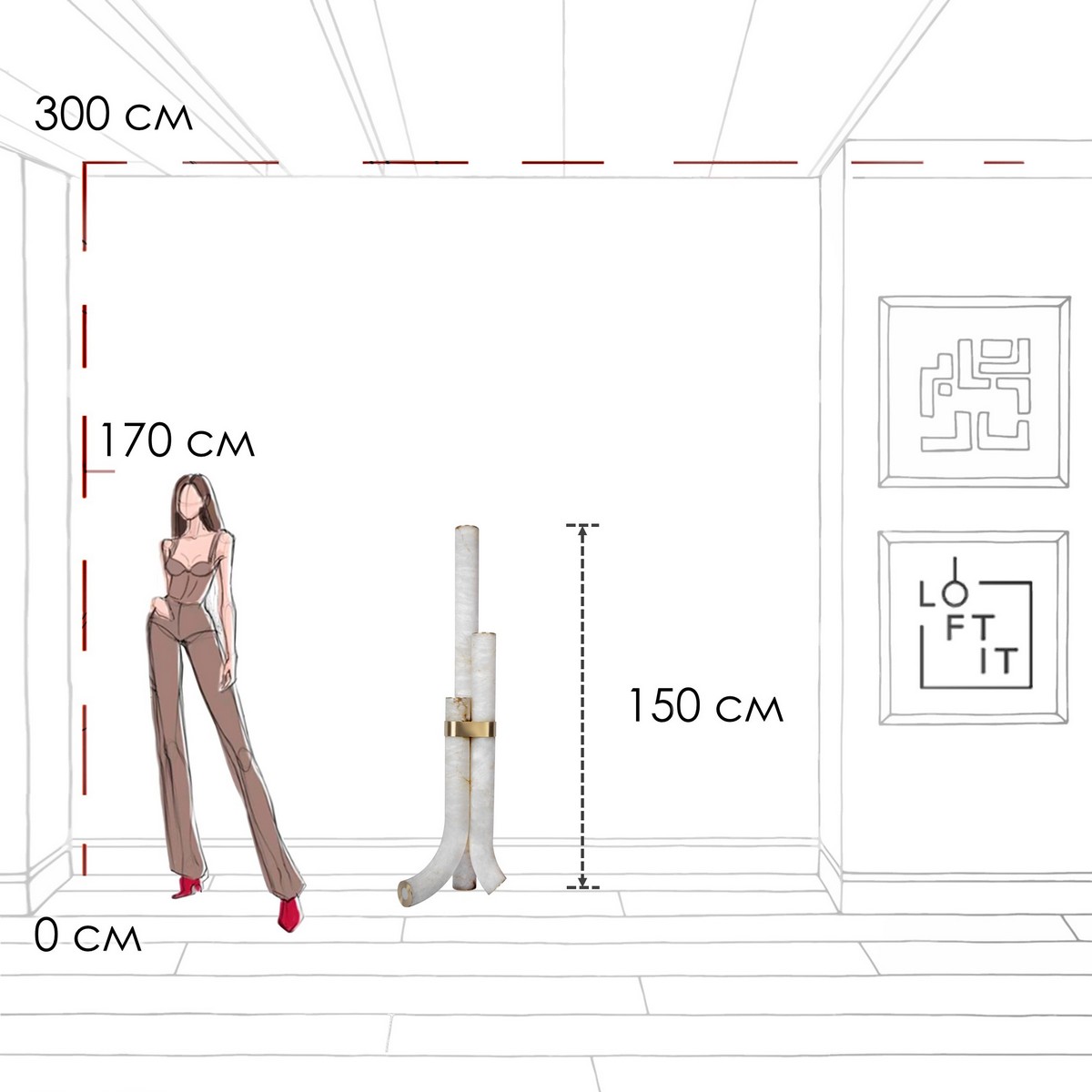 Торшер LOFT IT Sumatra 10412F_LF