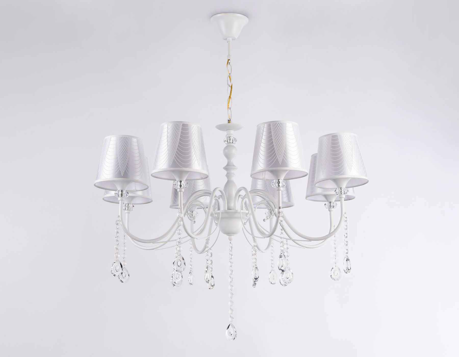 Подвесная люстра с абажуром и хрусталем Ambrella Light Modern TRADITIONAL TR4605_AMB