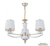 Подвесная люстра Arte Milano Florentina 302457/3 Wh/Gd