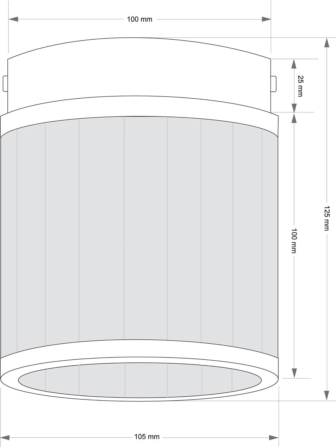 Накладной светильник KUTEK ERBA ERB-OCZ-1(ZM)