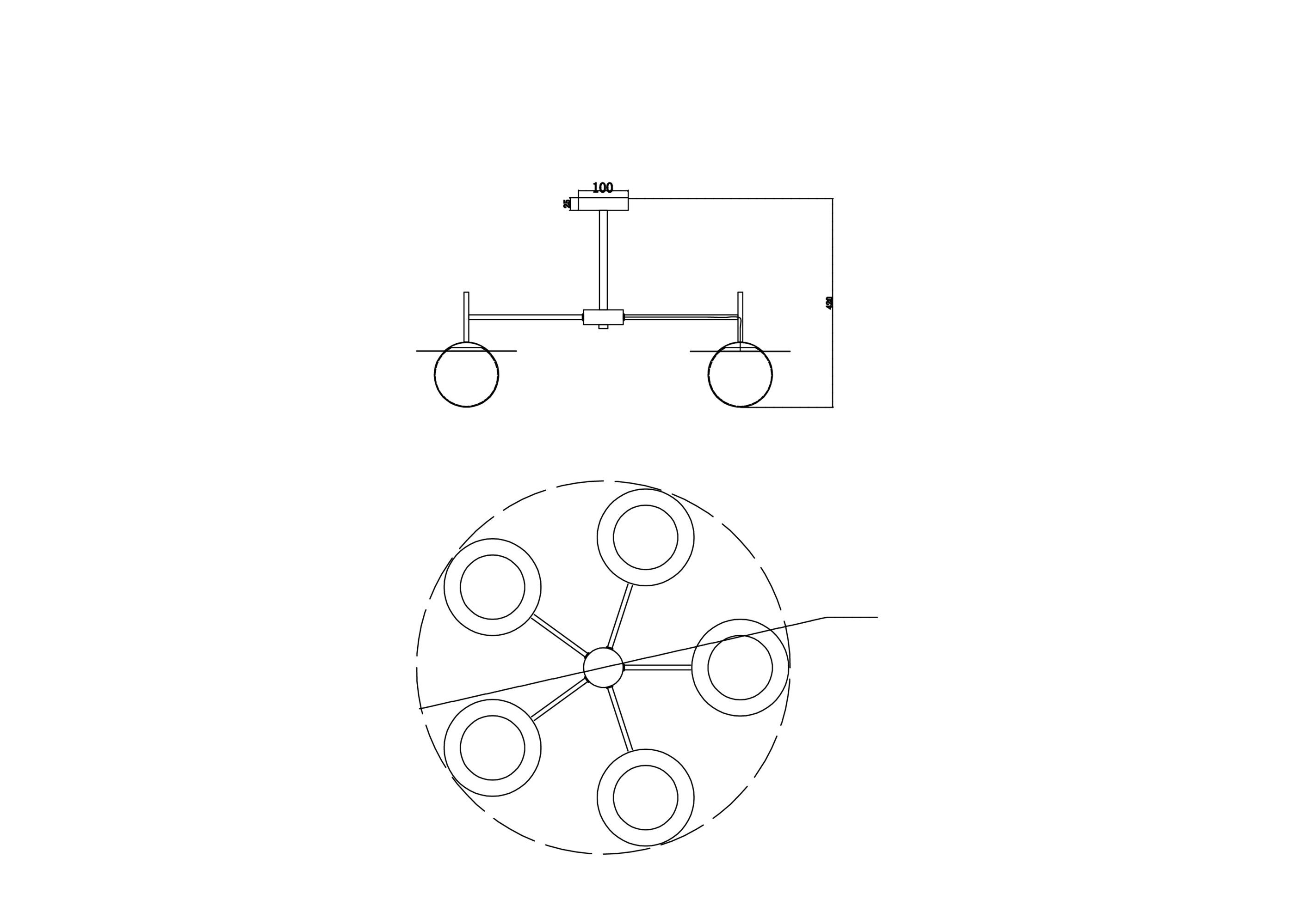 Потолочная люстра Freya Camelia FR5202PL-05BS_MY